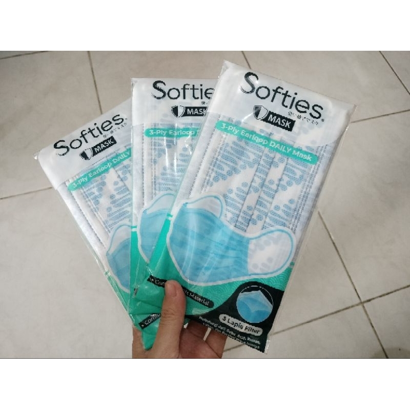 Masker Softies Batik _ 3ply isi 5