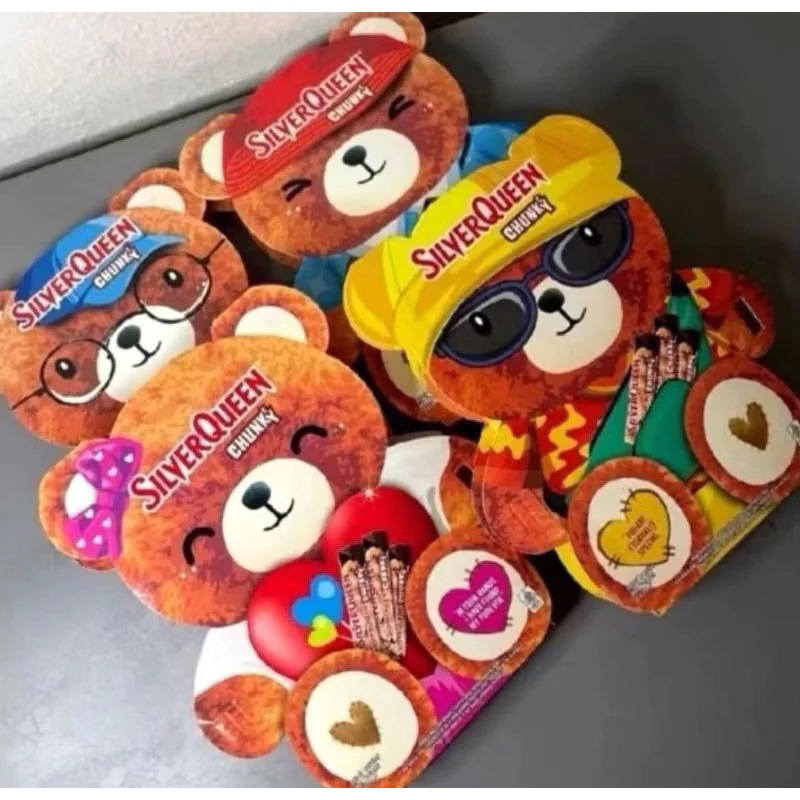 SILVERQUEEN CHUNKY BEAR CASHEW SPECIAL VALENTINE EDITION ISI 3 @30GR | Cokelat Valentine Silverqueen