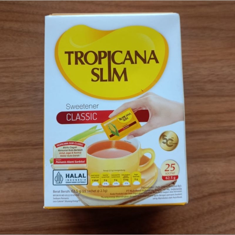 

Tropicana slim sweetener classic 25s