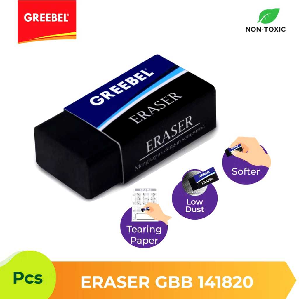 

Penghapus Greebel Black Eraser GBB - 141820 / Penghapus