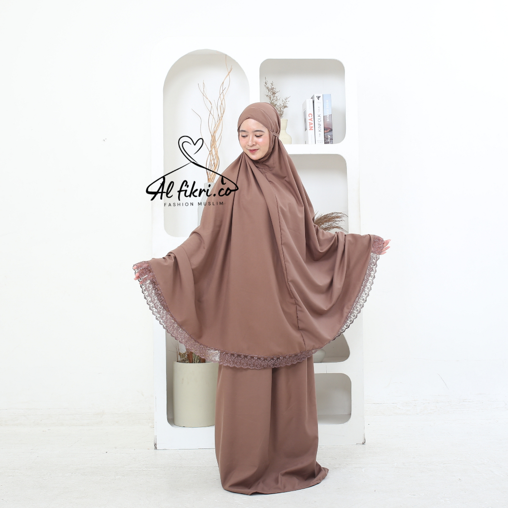 Mukena Nadine Katun Premium Renda Brukat Terbaru Mukena Renda Brukat Premium Terbaru