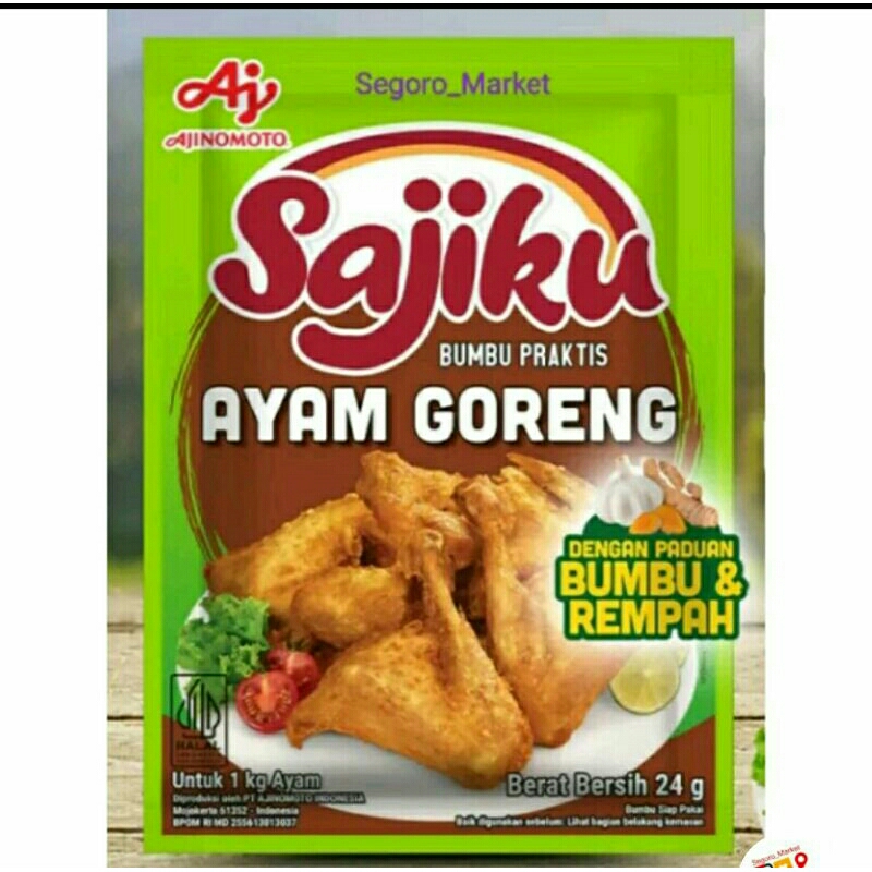 

Sajiku bumbu Ayam goreng 24gr x 10pcs