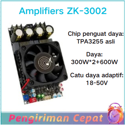 [ZK-3002]  TPA3255 Amplifier Class D Stereo BTL Bridge Hifi HD Sound High Power Amplifier 600W Origi
