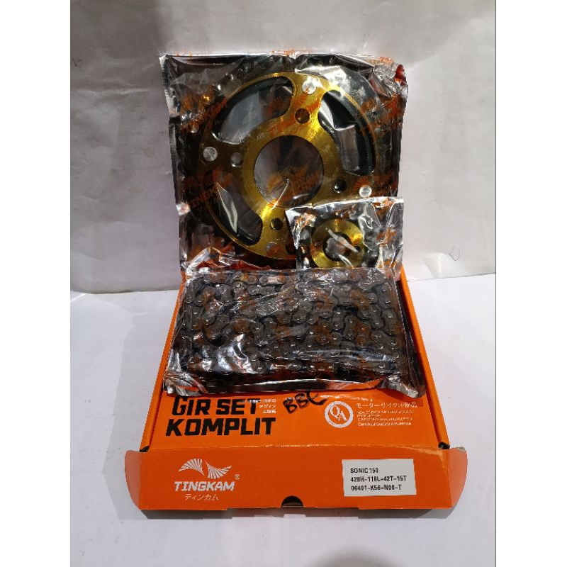 [1 SET] GEARSET SONIC 150 TINGKAM GEAR PAKET MOTOR SONIC 150 MERK TINGKAM