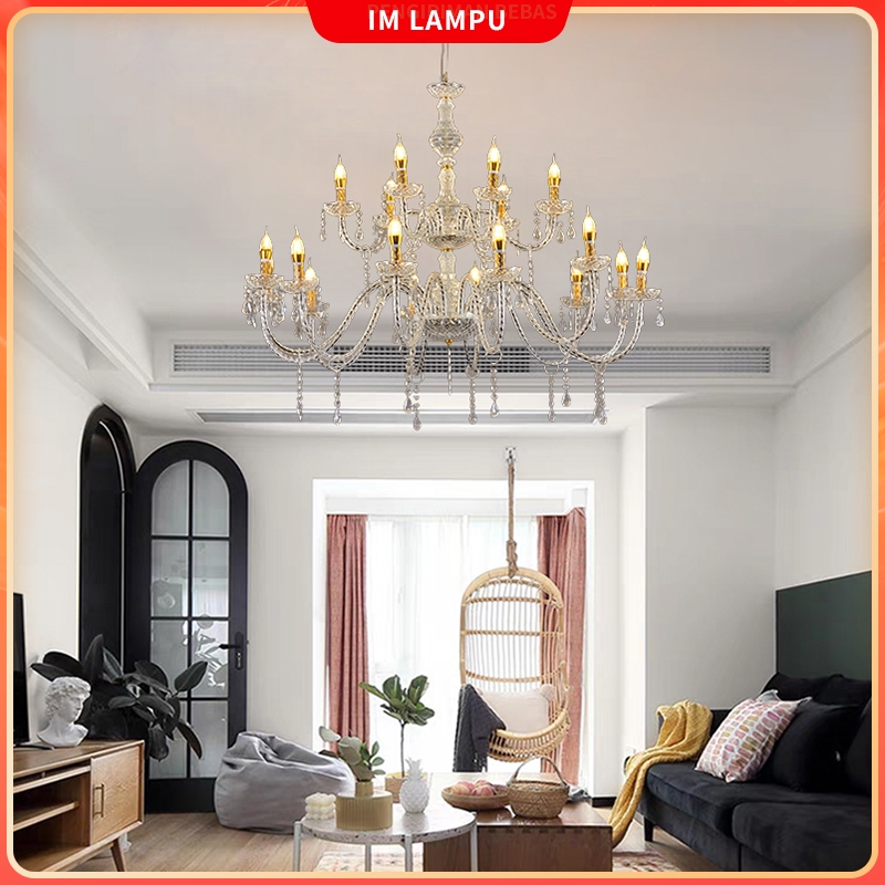 Lampu gantung kristal akrilik lampu gantung ruang tamu mewah lampu gantung kamar tidur Lampu hias