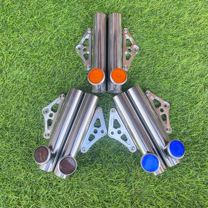 kupingan lampu K5 CNC kupingan ninja K5 CNC pipa stanlis set karet mata kucing as 33