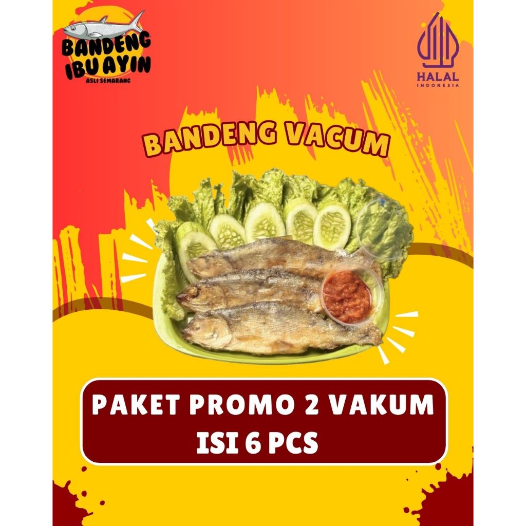 

PAKET PROMO HEMAT 2 VAKUM ISI 6 IKAN BANDENG PRESTO IBU AYIN DURI LUNAK