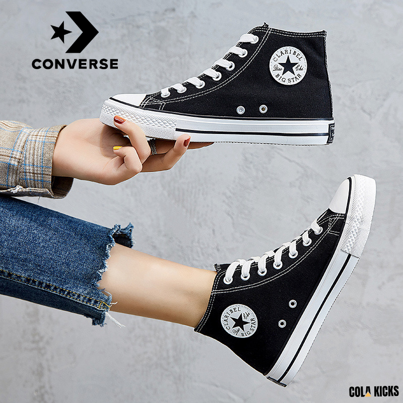 Sepatu Converse Pria All star High Black White Sepatu Sekolah Nb Hitam Putih Murah