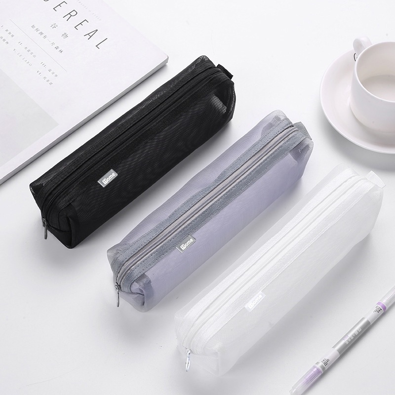 

A4 A6 Kotak pensil jala versi / kotak pensil jala berkapasitas besar transparan sederhana / tas alat tulis segitiga tiga dimensi