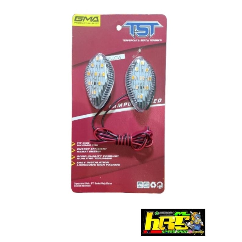 SEPASANG LAMPU SEN TEMPEL MINI ALL MOTOR BEBEK / SPORT