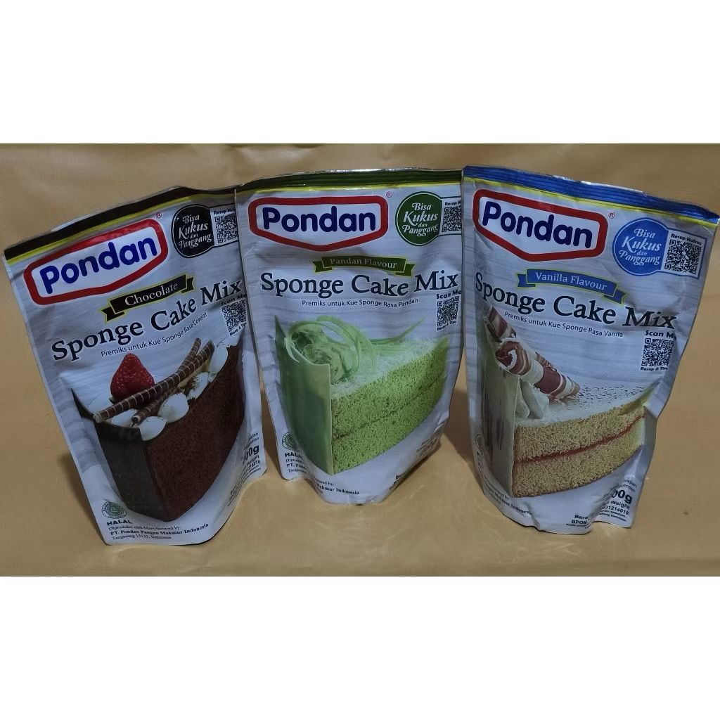 

Pondan sponge cake mix 200gram cake instan 200gram
