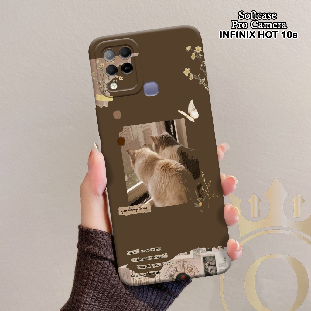 Softcase Infinix Hot 10s - ORORA - Casing Infinix Hot 10s - Motif case Catss - Infinix - Softcase In