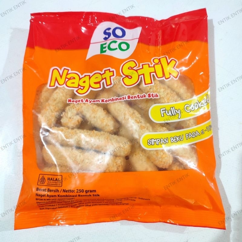 

Nugget Ayam So Eco Stick 250gr Soeco