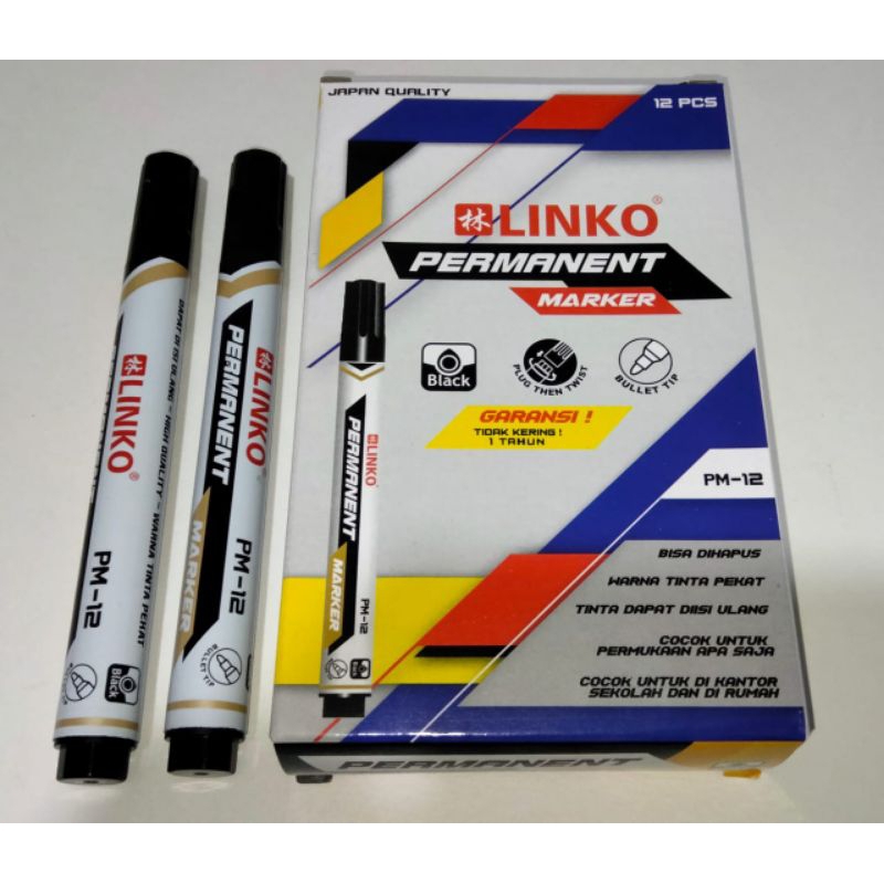 

SPIDOL LINKO PEEMANENT ISI 12 PCS / SPIDOL MURAH