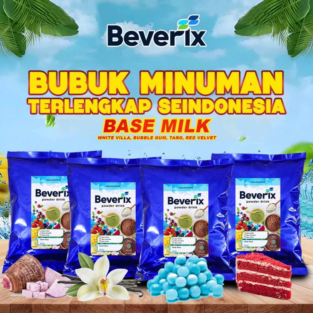 

BEVERIX [Series] Bubuk Minuman Milkshake Susu Premium 1 Kg | Serbuk Minuman Iceblend