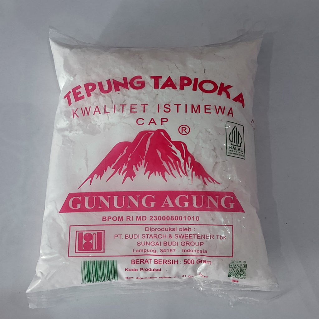

Tepung Tapioka Cap Gunung Agung Merah 500 Gram/Tepung Sagu