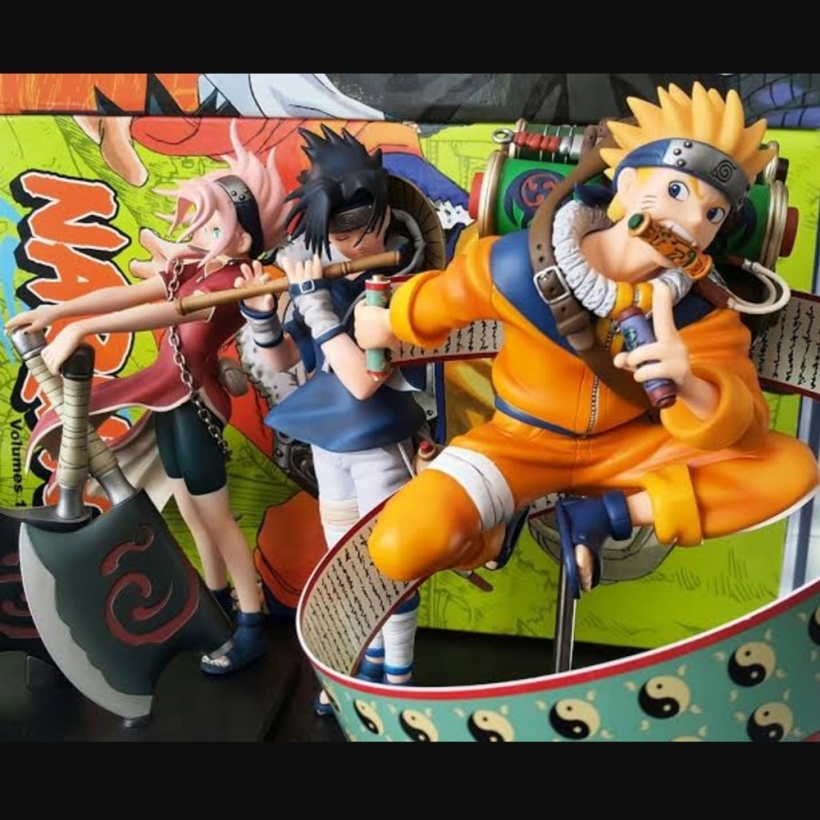 PLEX DPCF Set Naruto Sasuke Sakura Original Rare Vintage Figure