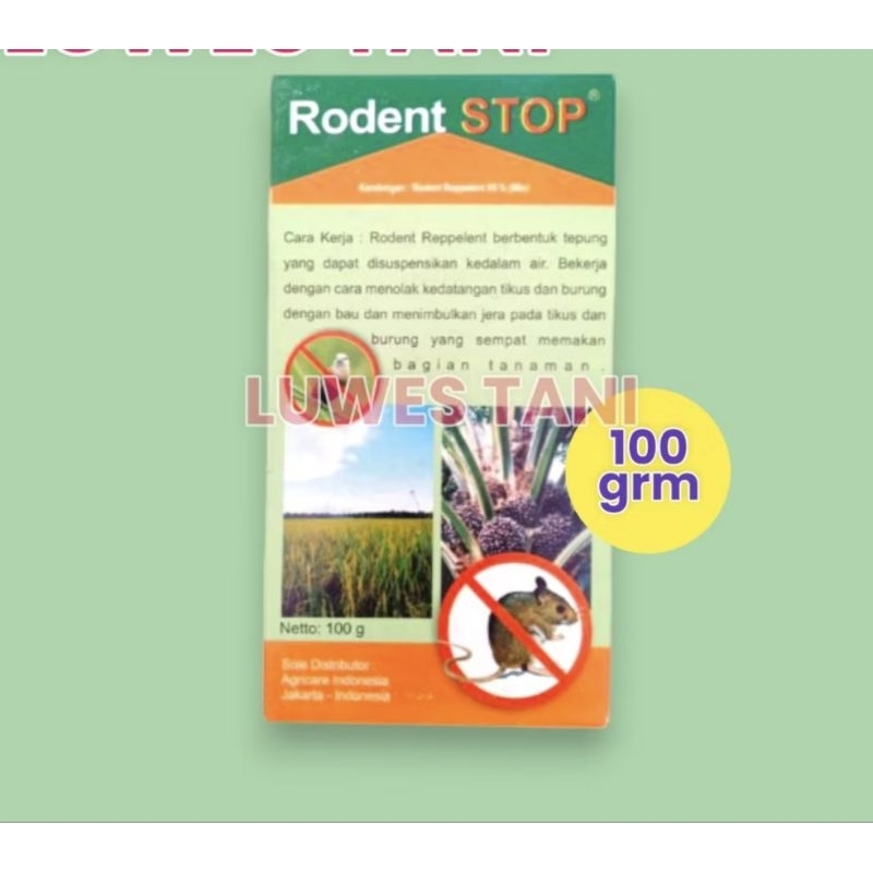 rodentisida RODENT STOP pengusir tikus dan burung 100gr