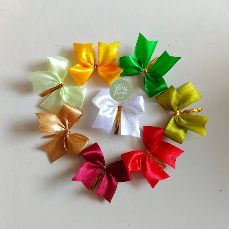 

Pita Souvenir Pernikahan/ Pita Jadi Satin 2 cm/Pita Hampers/Pita Goodie Bag/Pita kupu-kupu