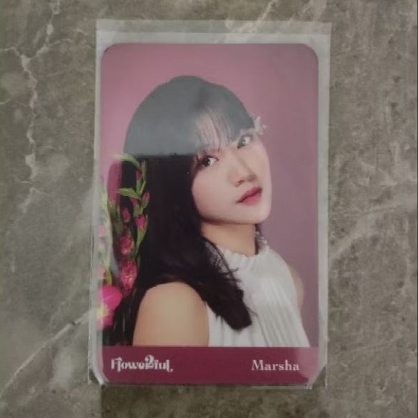 Photocard Marsha JKT 48 Flowerfull Official