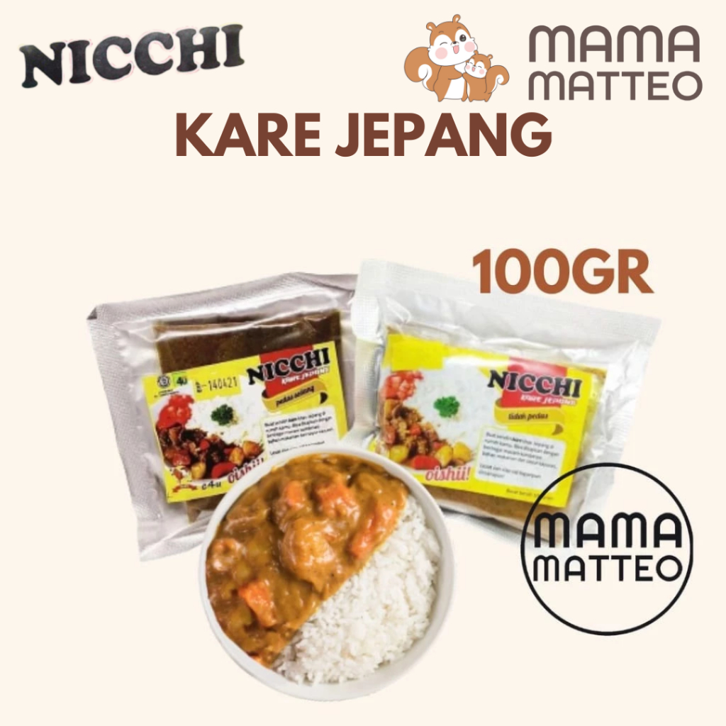 

NICCHI Bumbu Kare Jepang 100 gr / nichi kari anak dewasa / Nicci Ayam / Nici Sapi
