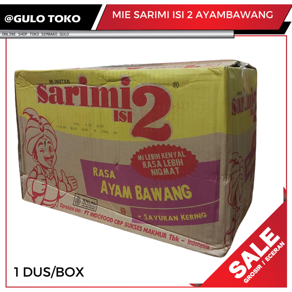 

Mie Sarimie ISI2 Rasa Ayam Bawang 1 Dus/Box