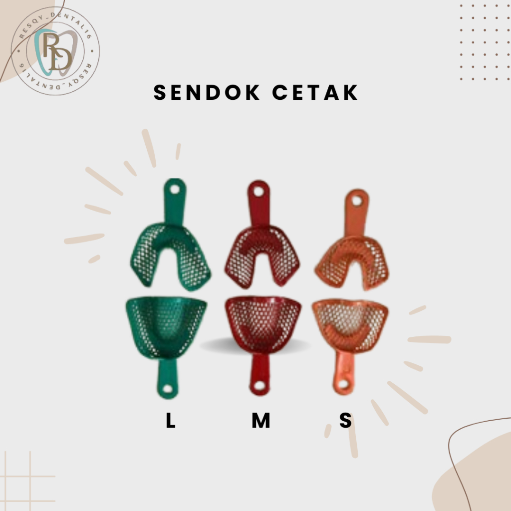 SENDOK CETAK GIGI PALSU RAHANG BERGIGI