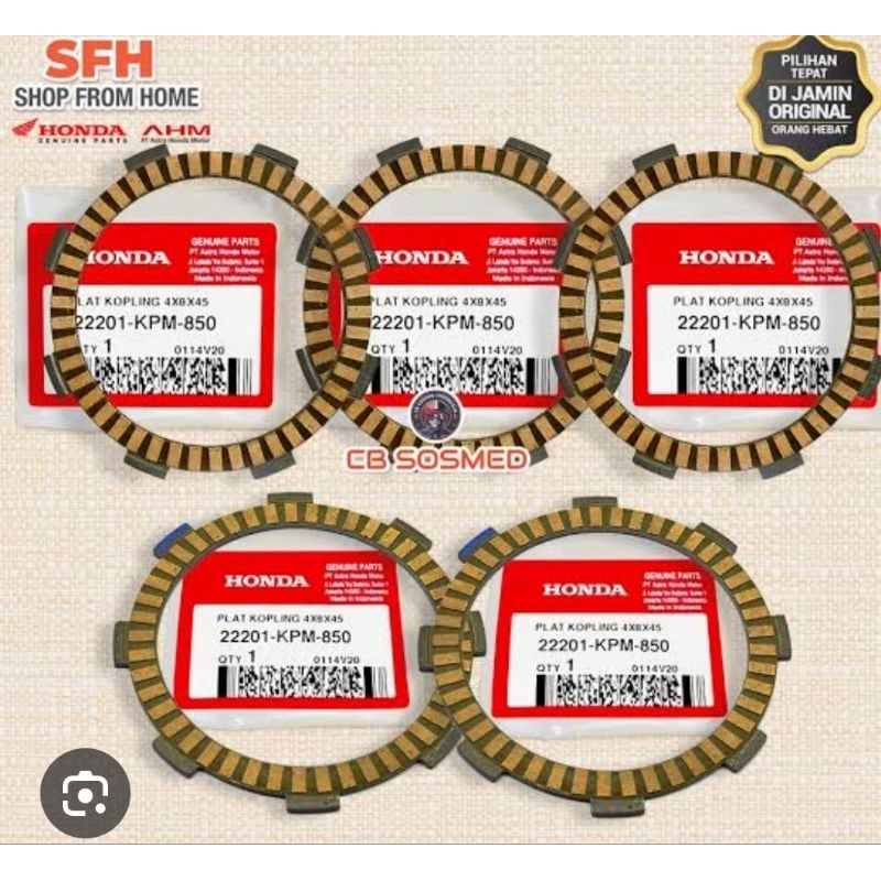 kampas kopling crf 150 ori ahm (1set)