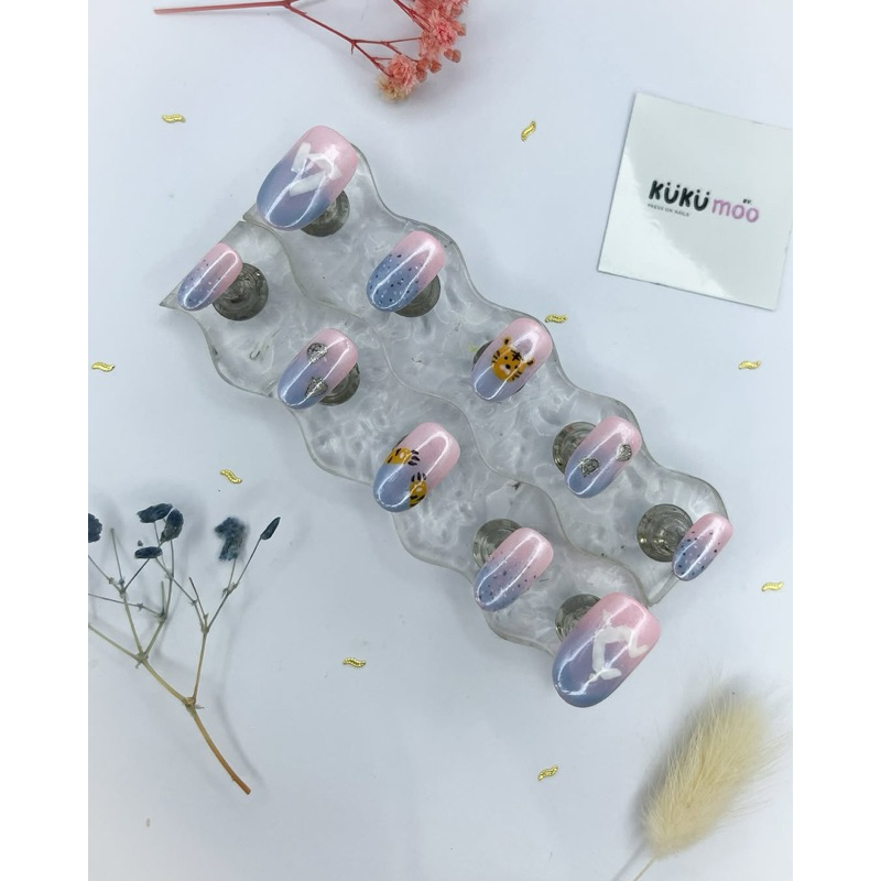 PRESS ON NAILS BY.KUKUMOO | Seventeen KPOP Press On Nails #16