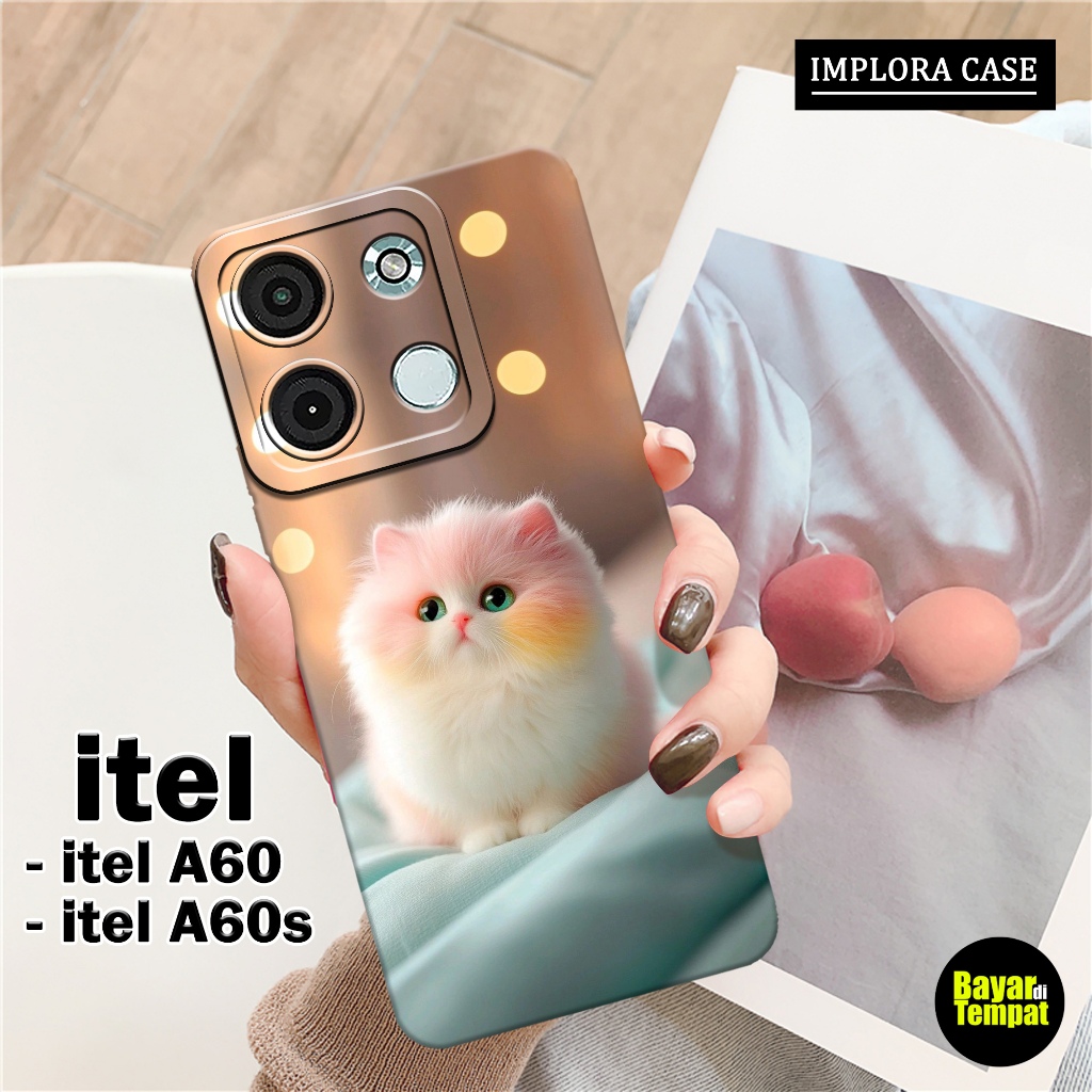 Softcase Itel A60 / A60s - Motif Kucing - IMPLORA CASE - Casing Itel A60 / A60s Case Hp Itel A60 / A
