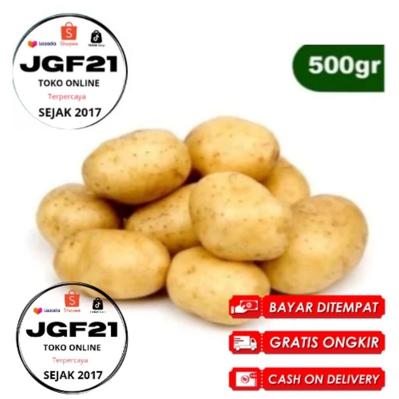 

COD Terlaris Original Kentang Dieng 500Gr Super Sedang Kentang Bahan dapur sayuran