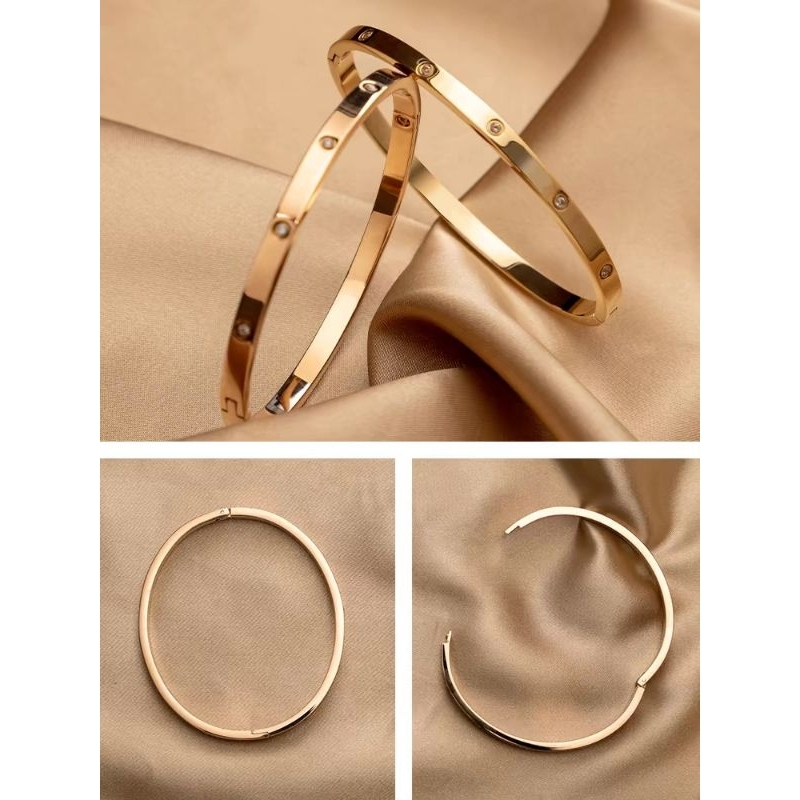 Gelang Titanium Terlaris Aksesoris Wanita Elegan Model Permata Gelang Titanium Nagita Perhiasan fash