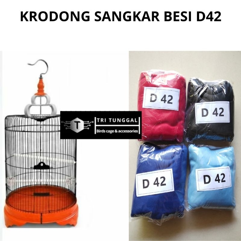 kerodong krodong sangkar besi bulat D42 krodong sangkar kandang burung