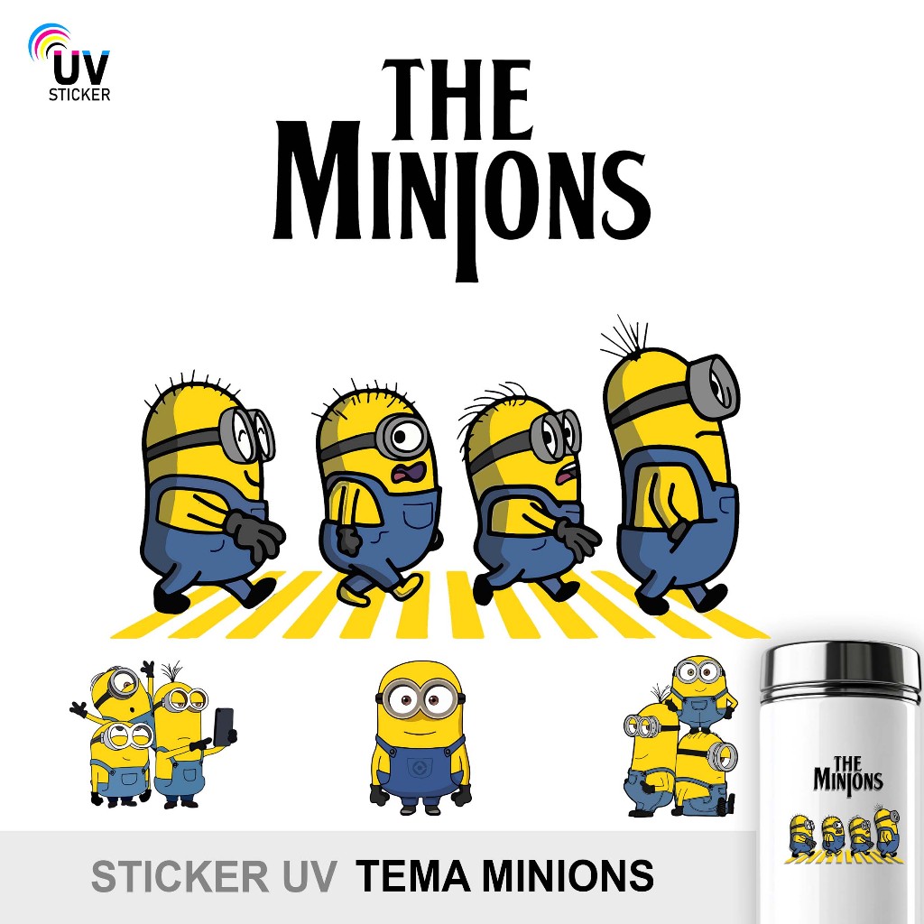 

STIKER UV - TEMA MINIONS | STICKER UV, STICKER MOTOR, STICKER MOBIL, STICKER HELM, STICKER TUMBLER, STICKER 3D, STICKER UV DTF BY UVSticker
