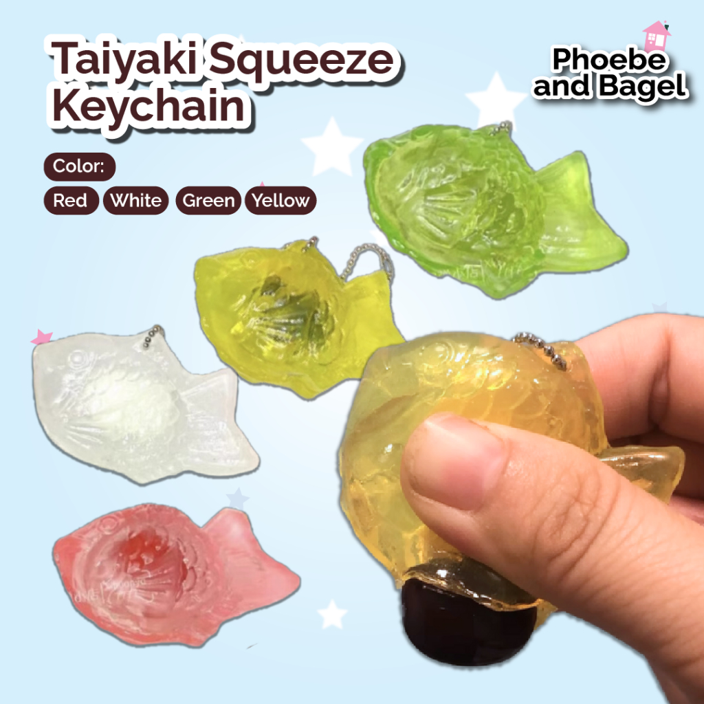 Taiyaki Squeeze Keychain - Phoebe and Bagel