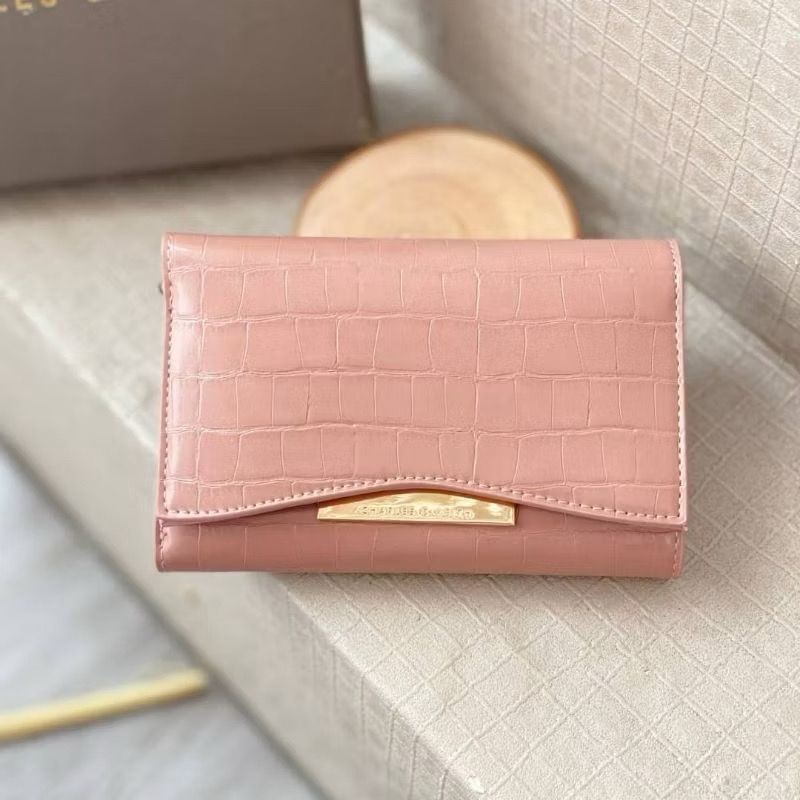 Dompet Wanita CNK-CK 804 Metallic Accent Mini Short Wallet