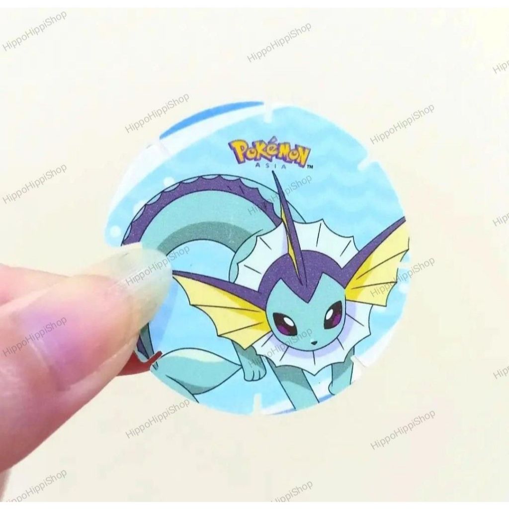 Tazos Tajos Pokemon Coin Koin Chiki Ball Vaporeon