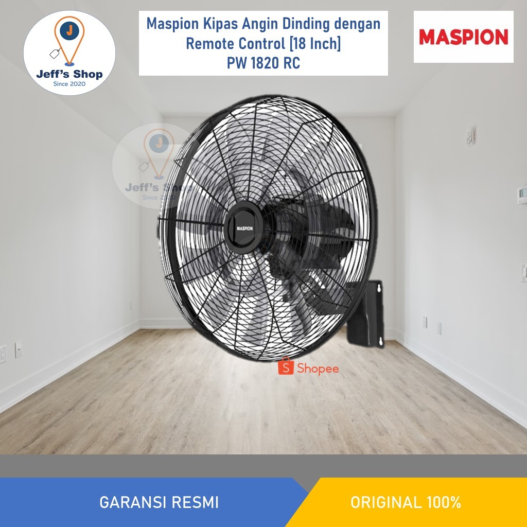 Maspion Kipas Angin Dinding dengan Remote Control [18 Inch] PW 1820 RC