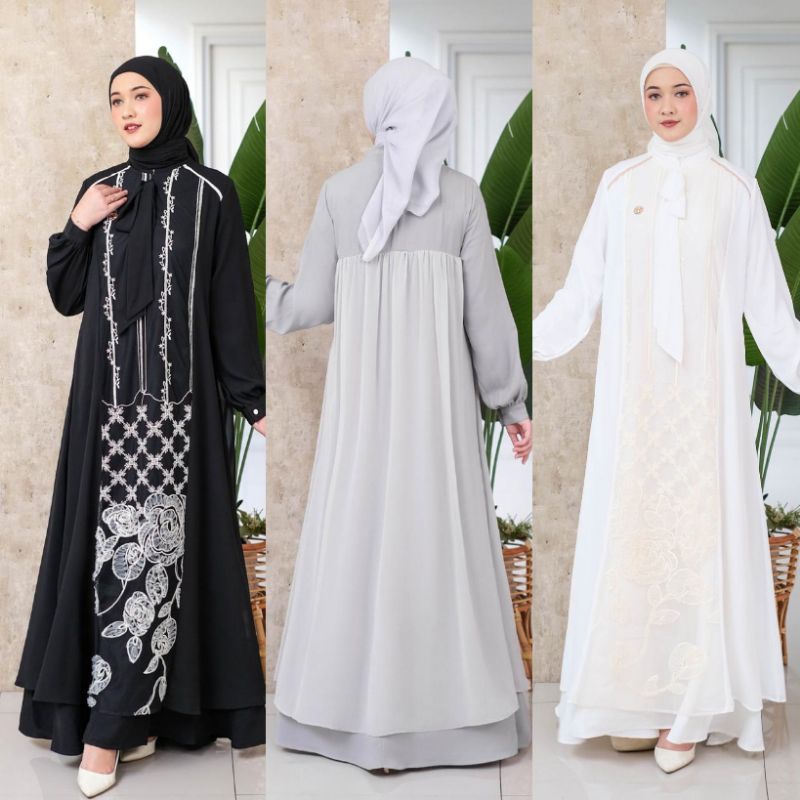 READY GAMIS TERBARU HARUNIKA DRESS PREMIUM ORI BY NINOS DESIGN