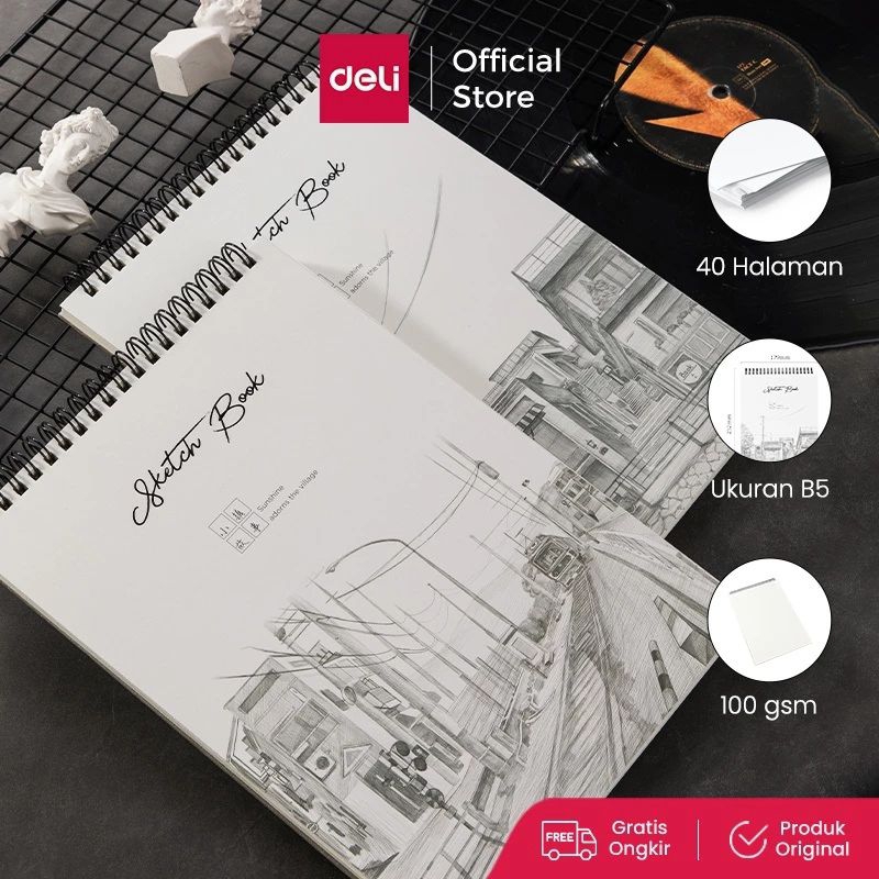 

Deli Buku Gambar B5 Vertikal, 40 Halaman, Dapat Dibalik 360 Derajat 73628