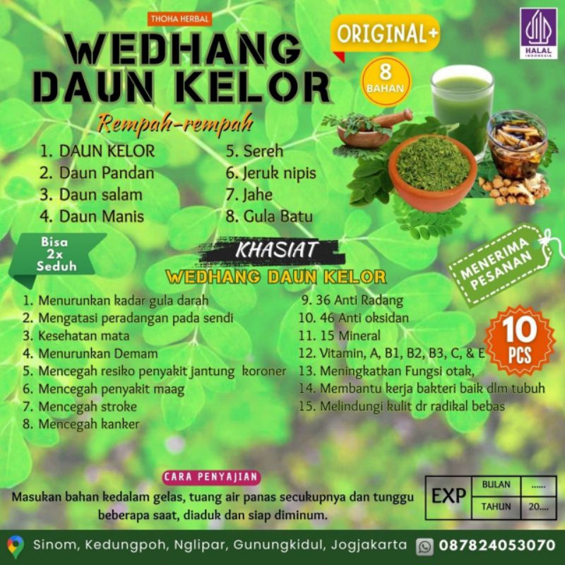 

Wedang/ Teh Daun Kelor