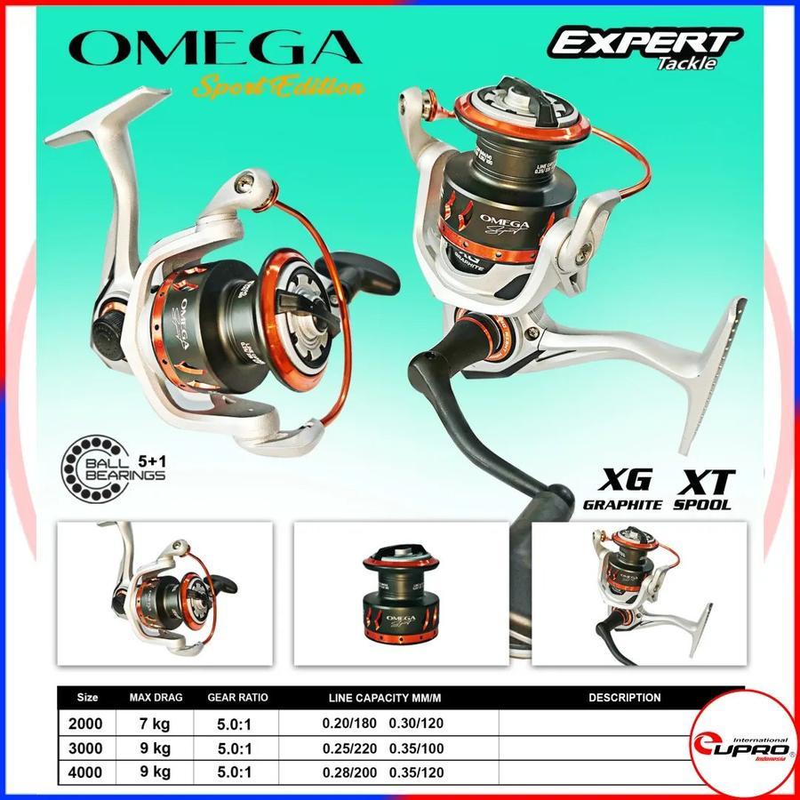 EXPERT Spinning Fishing Reel GRAPHITE OMEGA