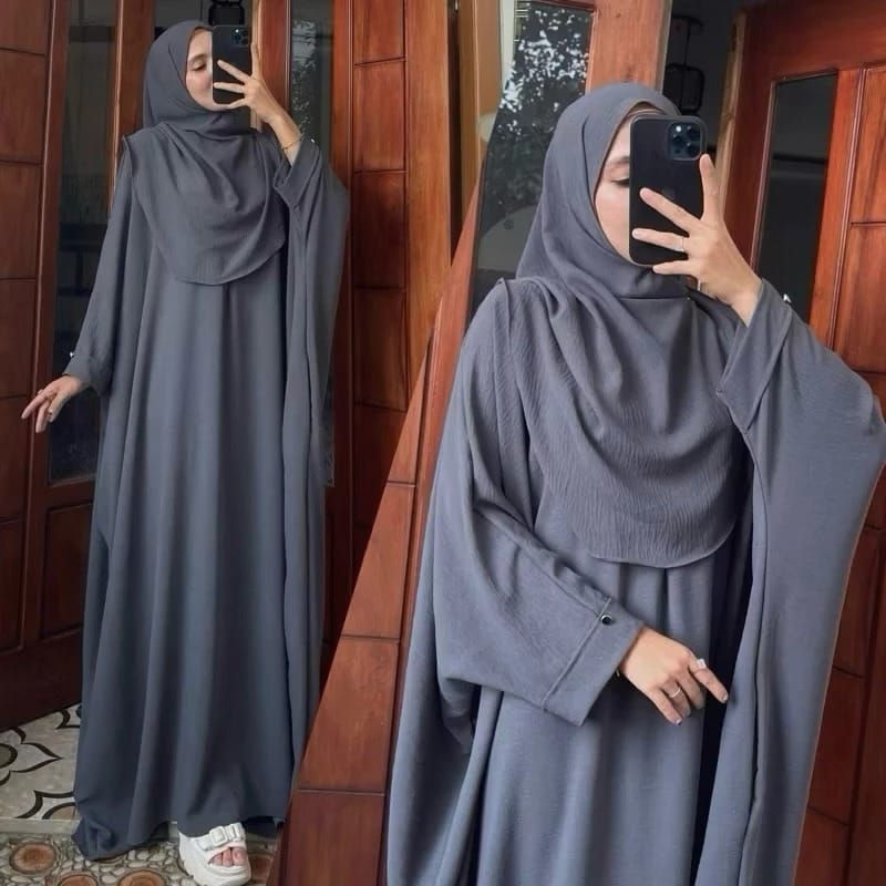 KAFTAN ABAYA DRESS GAMIS REMAJA WANITA DEWASA FASHION MUSLIM SYAR'I KEKINIAN TERBARU KOREAN STYLE