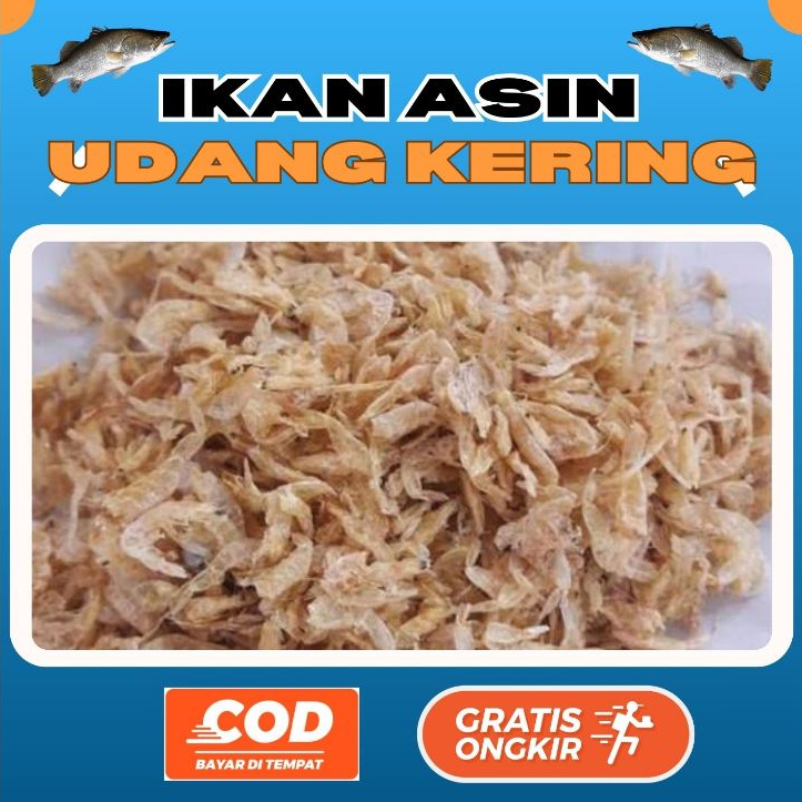 

[Kemasan Vakum] Teri Udang Rebon Kering Tawar 250gr 500gr 1000gr BEST SELLER