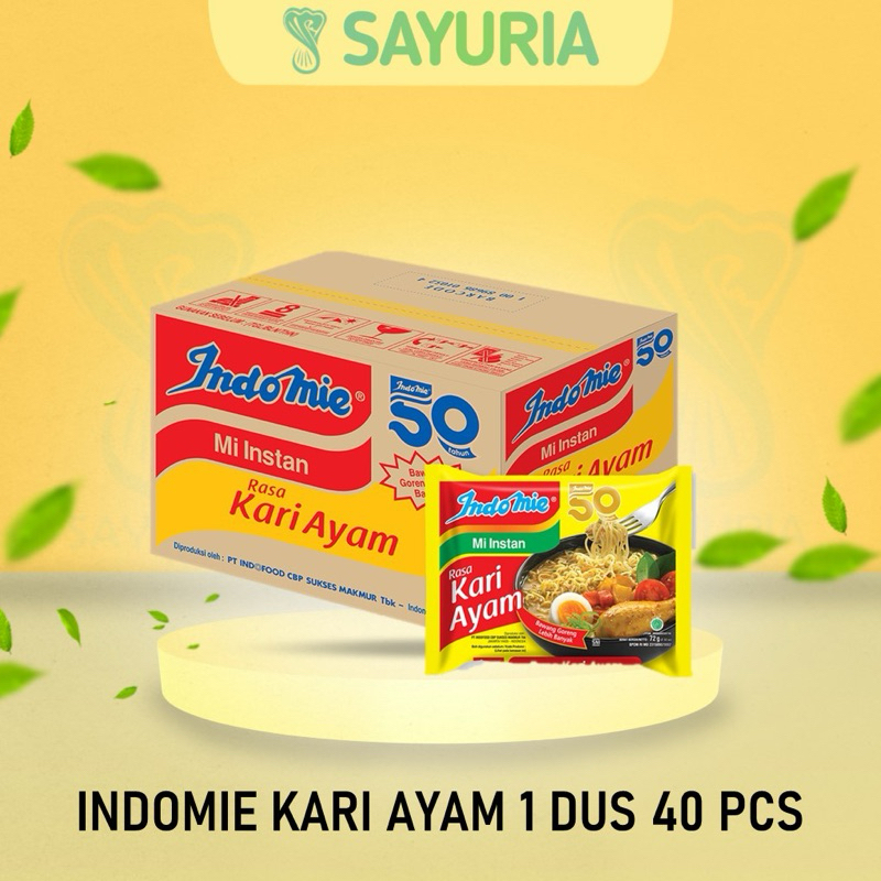 

INDOMIE KARI AYAM 1 DUS ISI 40 PCS