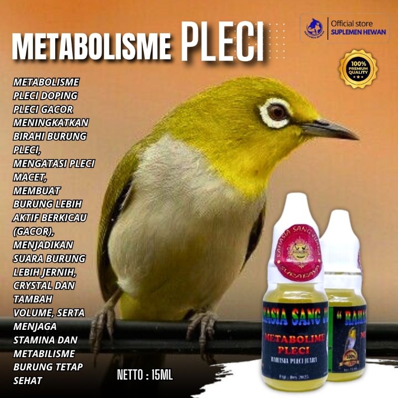 Metabolisme Burung Pleci Vitamin Burung Pleci 15ML - Suplemen Burung