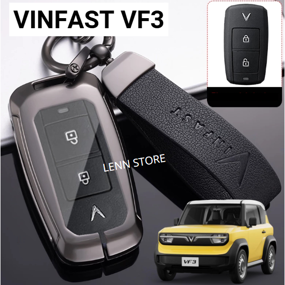 Cover Sarung Kunci Remote Kulit Logam VINFAST VF3 2025 2026