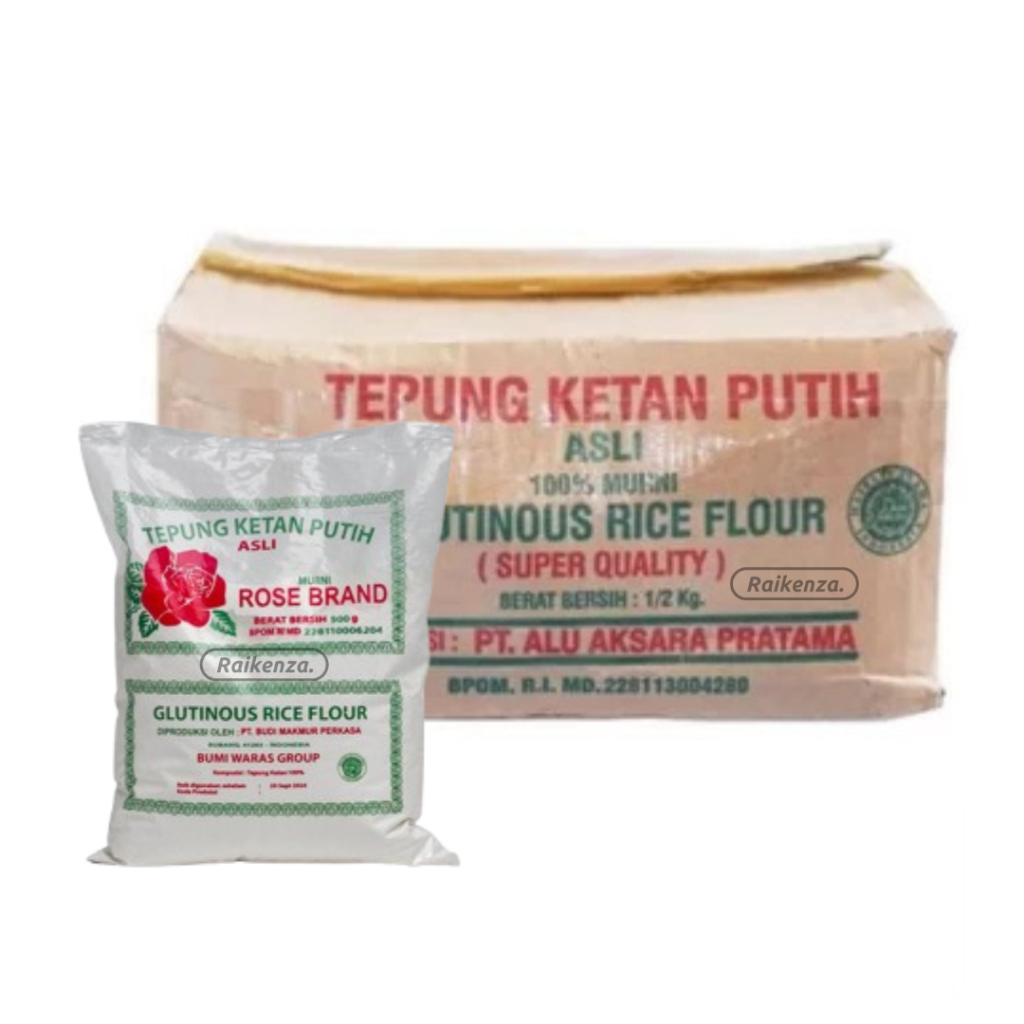 

Tepung Ketan Putih Rose Brand Kemasan 500gr 1 Dus Isi 20 Pack