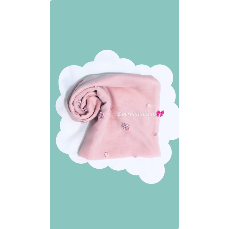 Hijab Sulam Tassel Premium Japan