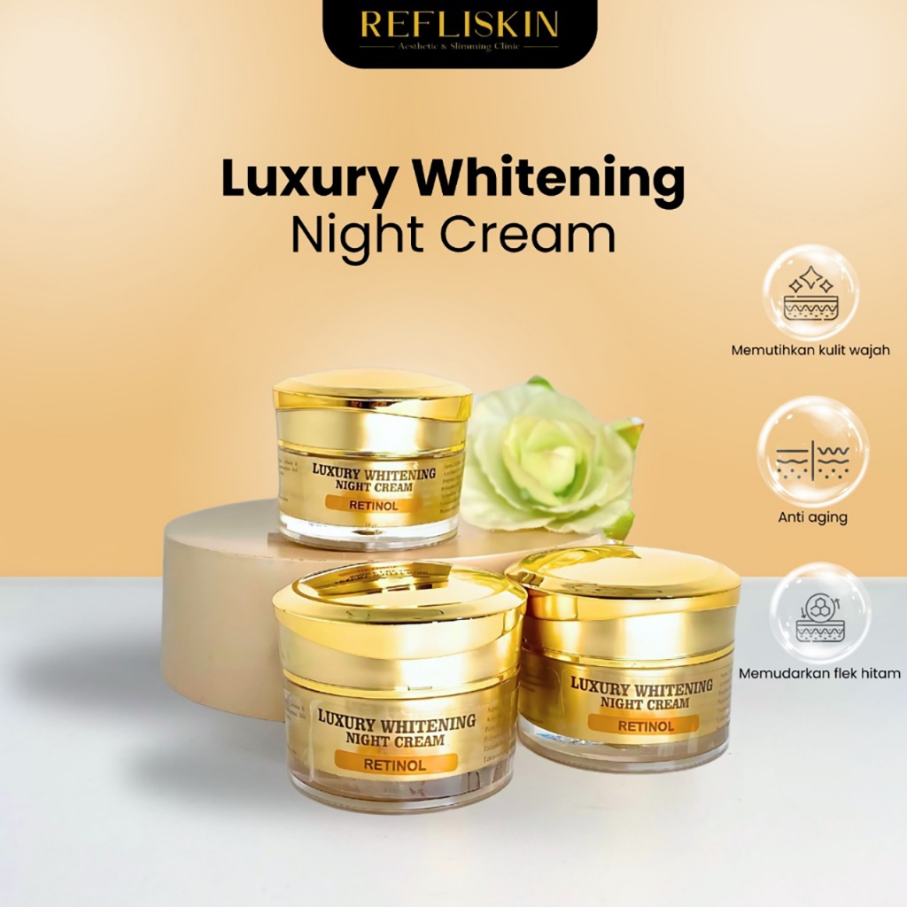 Night Cream Luxury Retinol Original by Refli Skin x Lglow Beauty